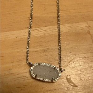Kendra Scott Elegant Silver Pendant Necklace